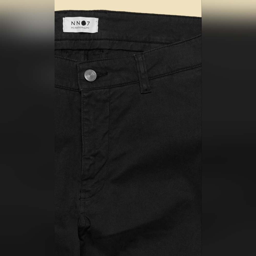 NN07 Marco Black Slim Fit Chino